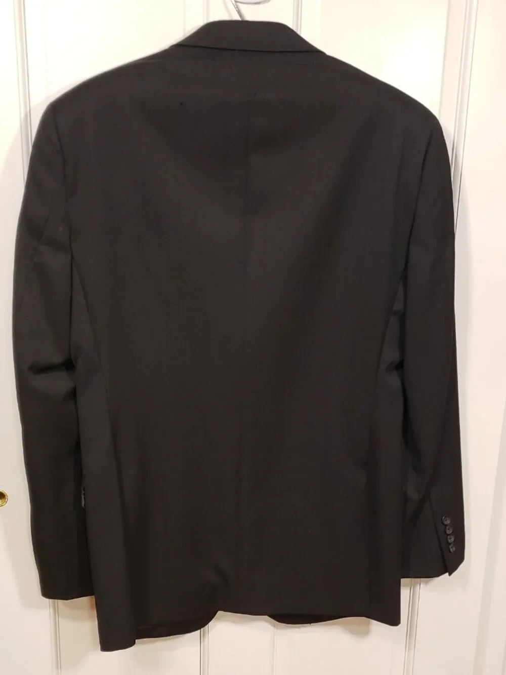 Pronto Uomo Platinum Black Suit Jacket Blazer 40R 2 Button Double Vent